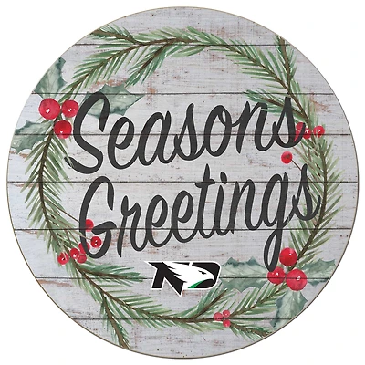 North Dakota 20'' x 20'' Season's Greetings Circle