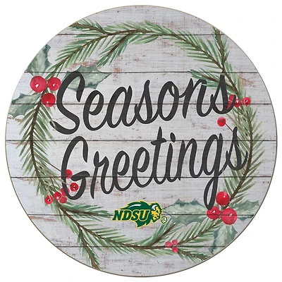 NDSU Bison 20'' x 20'' Season's Greetings Circle