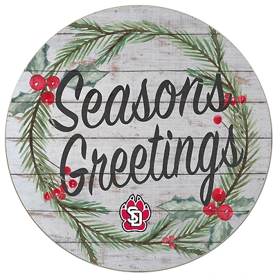 South Dakota Coyotes 20'' x 20'' Season's Greetings Circle