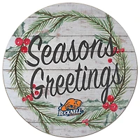 Bucknell Bison 20'' x 20'' Season's Greetings Circle
