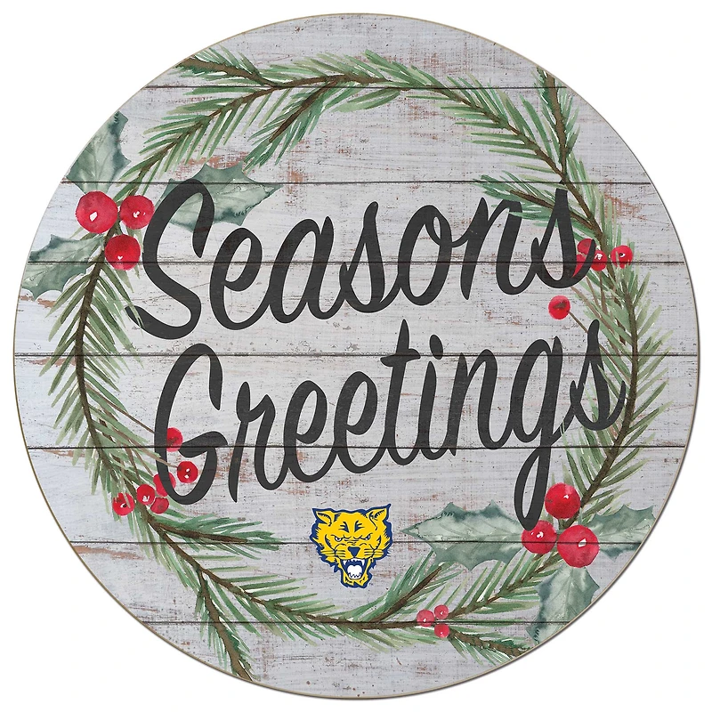 Fort Valley State Wildcats 20'' x 20'' Season's Greetings Circle