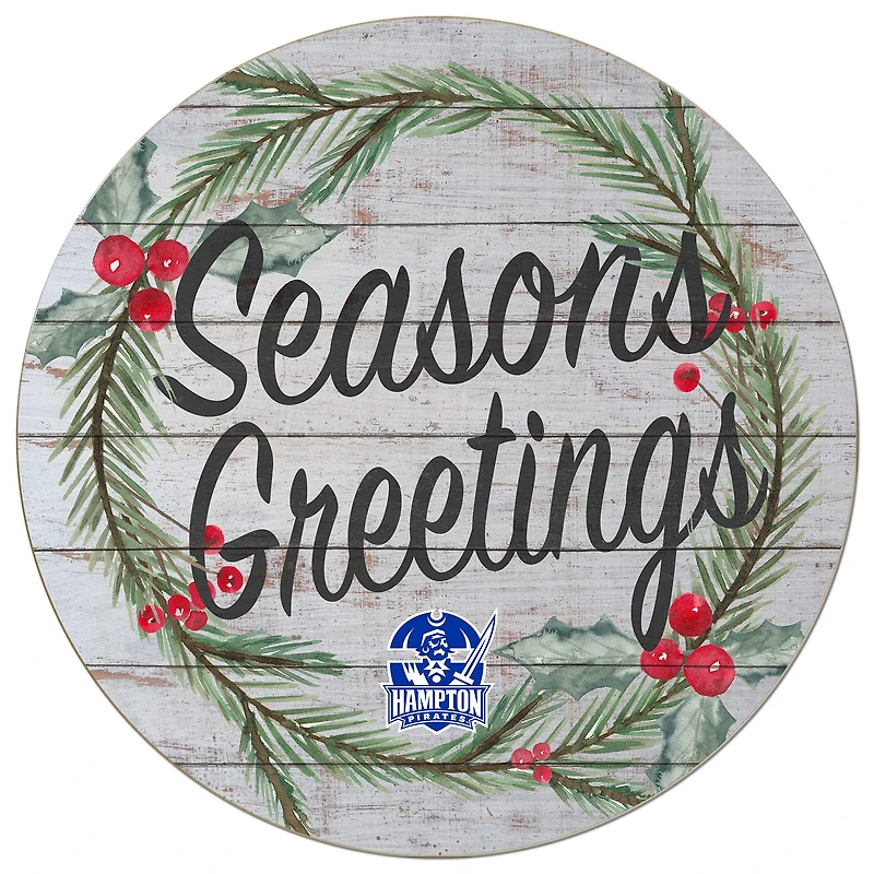Hampton Pirates 20'' x 20'' Season's Greetings Circle