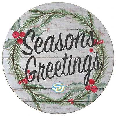 Southern University Jaguars 20'' x 20'' Season's Greetings Circle