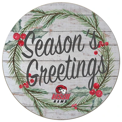 Winston-Salem State Rams 20'' x 20'' Season's Greetings Circle