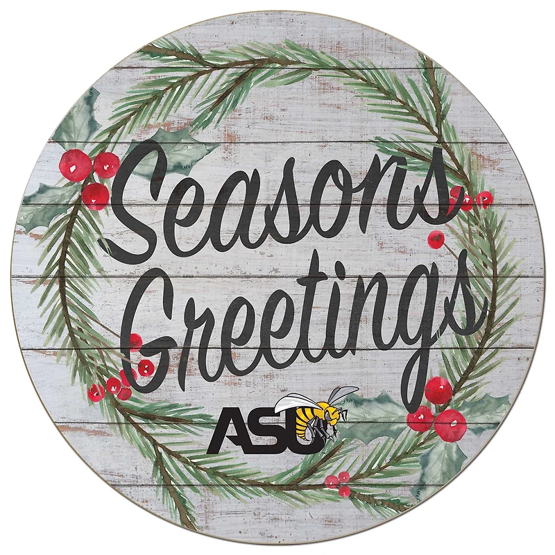 Alabama State Hornets 20'' x 20'' Season's Greetings Circle