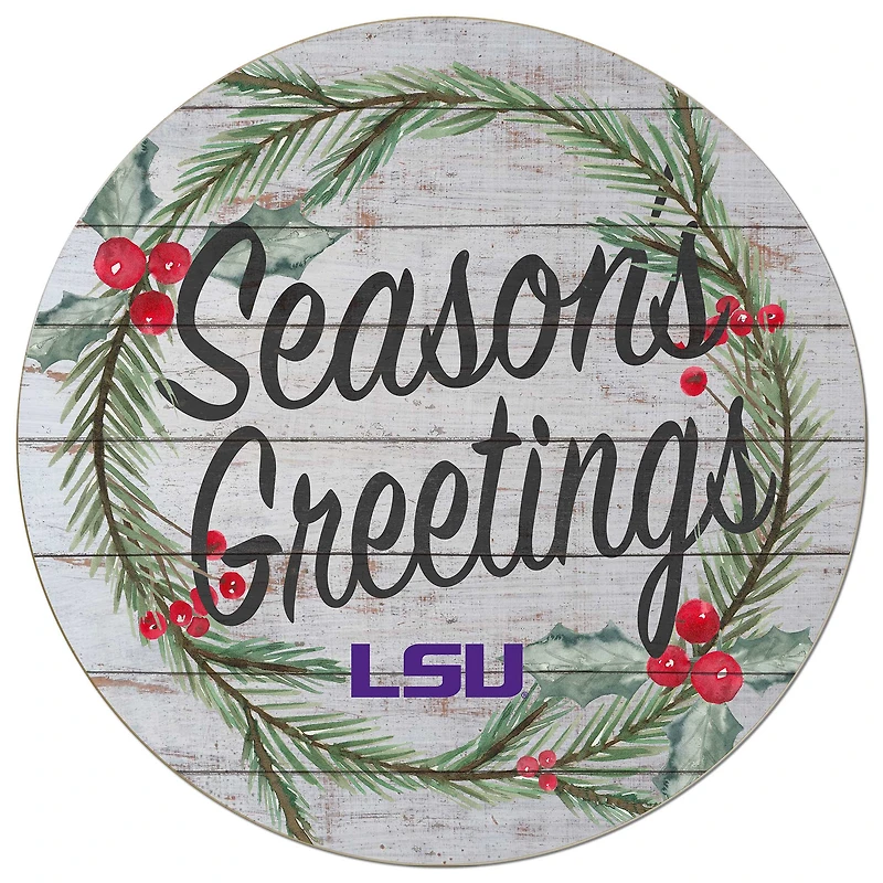LSU Tigers 20'' x 20'' Season's Greetings Circle