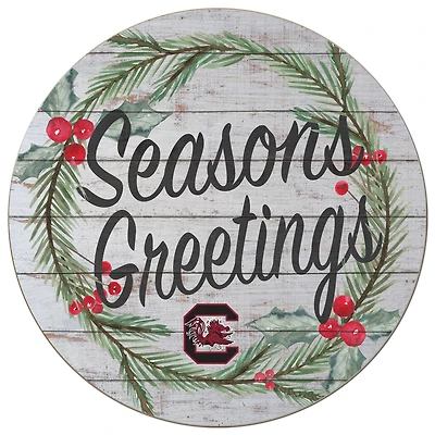 South Carolina Gamecocks 20'' x 20'' Season's Greetings Circle