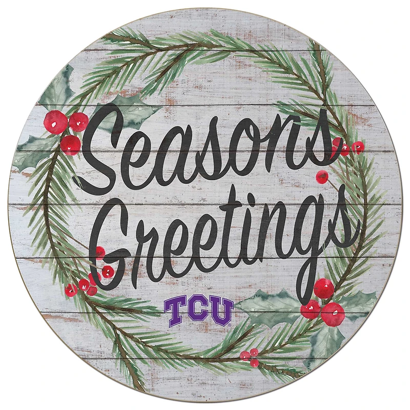 TCU Horned Frogs 20'' x 20'' Season's Greetings Circle