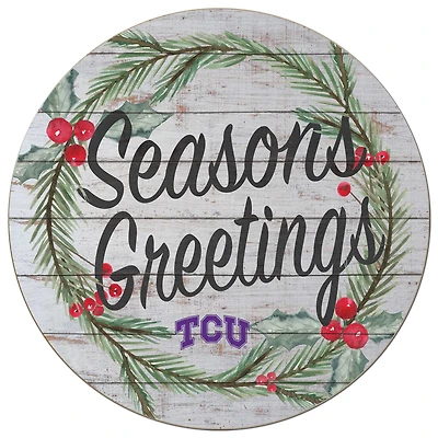 TCU Horned Frogs 20'' x 20'' Season's Greetings Circle