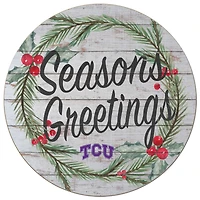 TCU Horned Frogs 20'' x 20'' Season's Greetings Circle