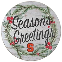 Syracuse Orange 20'' x 20'' Season's Greetings Circle