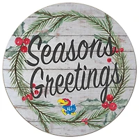 Kansas Jayhawks 20'' x 20'' Season's Greetings Circle