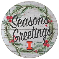 Illinois Fighting Illini 20'' x 20'' Season's Greetings Circle