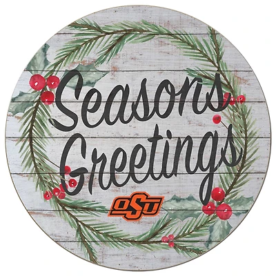 Oklahoma State Cowboys 20'' x 20'' Season's Greetings Circle
