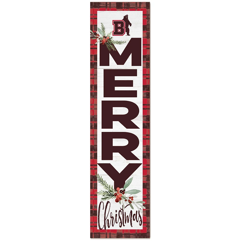 Brown Bears 12'' x 48'' Outdoor Christmas Leaner