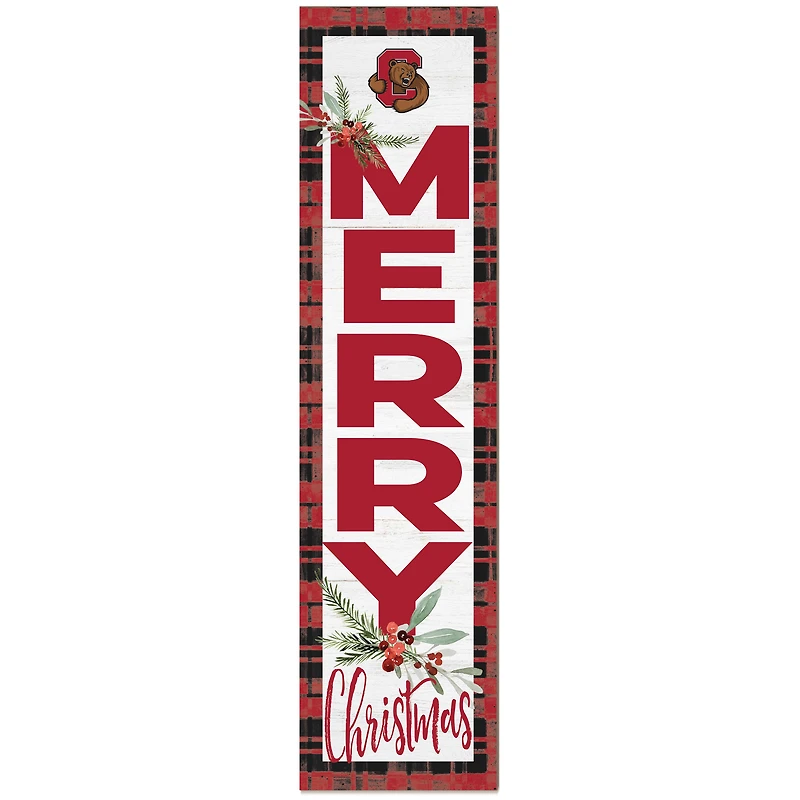 Cornell Big Red 12'' x 48'' Outdoor Christmas Leaner