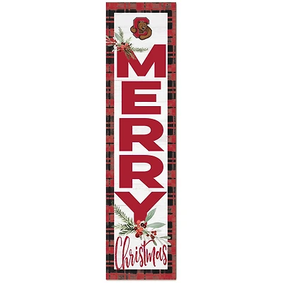 Cornell Big Red 12'' x 48'' Outdoor Christmas Leaner