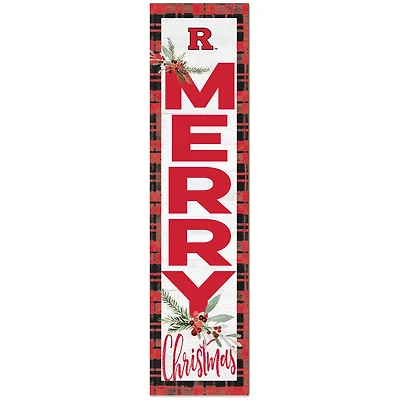 Rutgers Scarlet Knights 12'' x 48'' Outdoor Christmas Leaner