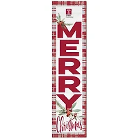 Temple Owls 12'' x 48'' Outdoor Christmas Leaner