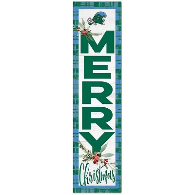Tulane Green Wave 12'' x 48'' Outdoor Christmas Leaner
