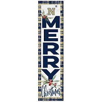 Navy Midshipmen 12'' x 48'' Outdoor Christmas Leaner