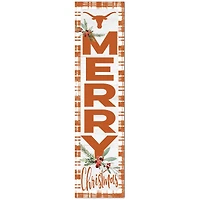 Texas Longhorns 12'' x 48'' Outdoor Christmas Leaner
