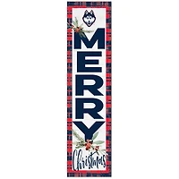 UConn Huskies 12'' x 48'' Outdoor Christmas Leaner