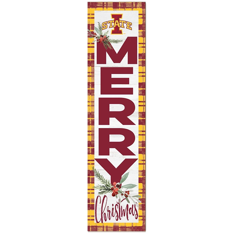 Iowa State Cyclones 12'' x 48'' Outdoor Christmas Leaner