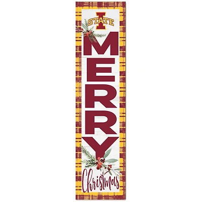Iowa State Cyclones 12'' x 48'' Outdoor Christmas Leaner