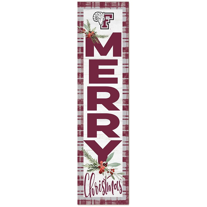 Fordham Rams 12'' x 48'' Outdoor Christmas Leaner