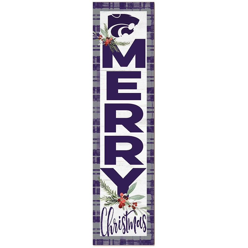 Kansas State Wildcats 12'' x 48'' Outdoor Christmas Leaner
