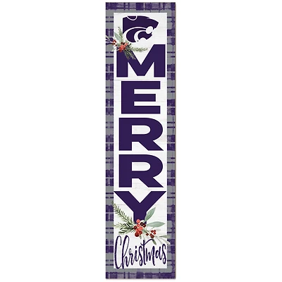 Kansas State Wildcats 12'' x 48'' Outdoor Christmas Leaner