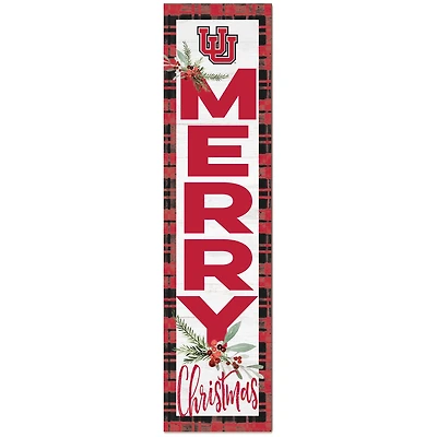 Utah Utes 12'' x 48'' Outdoor Christmas Leaner