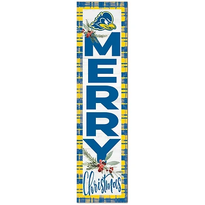 Delaware Fightin' Blue Hens 12'' x 48'' Outdoor Christmas Leaner