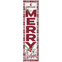 Santa Clara Broncos 12'' x 48'' Outdoor Christmas Leaner