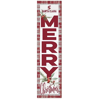 Santa Clara Broncos 12'' x 48'' Outdoor Christmas Leaner