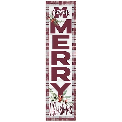 Mississippi State Bulldogs 12'' x 48'' Outdoor Christmas Leaner
