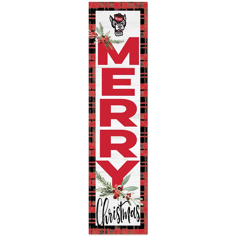 NC State Wolfpack 12'' x 48'' Outdoor Christmas Leaner