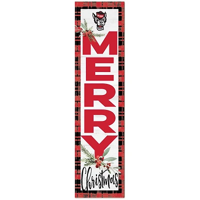 NC State Wolfpack 12'' x 48'' Outdoor Christmas Leaner