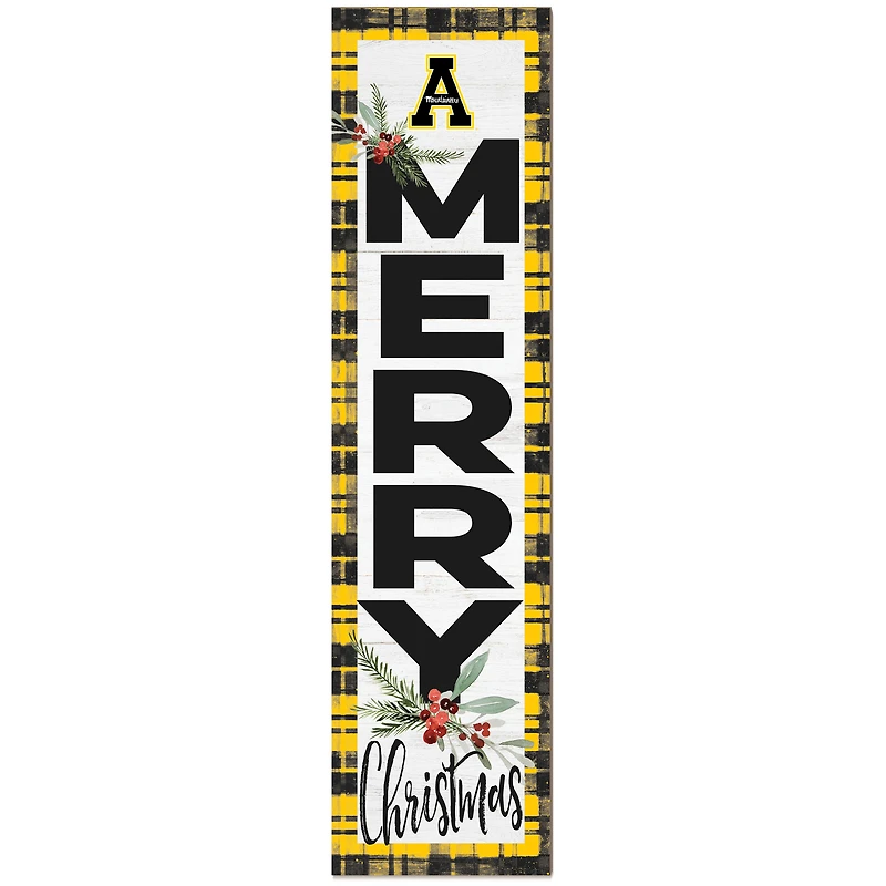 Appalachian State Mountaineers 12'' x 48'' Outdoor Christmas Leaner