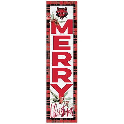 Arkansas State Red Wolves 12'' x 48'' Outdoor Christmas Leaner