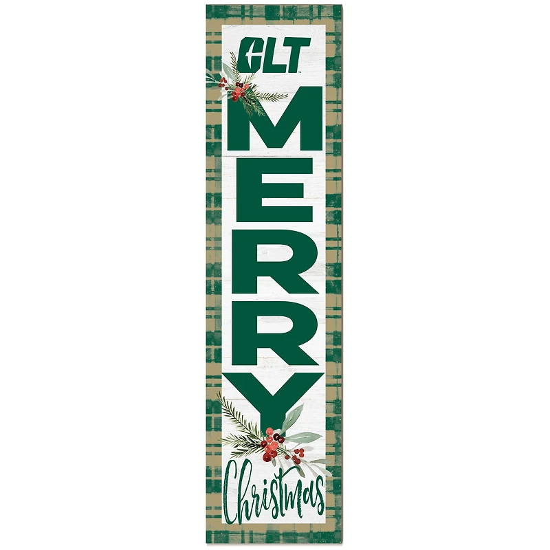 Charlotte 49ers 12'' x 48'' Outdoor Christmas Leaner