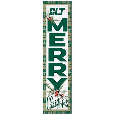 Charlotte 49ers 12'' x 48'' Outdoor Christmas Leaner