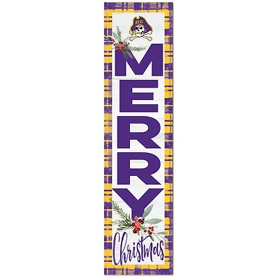 ECU Pirates 12'' x 48'' Outdoor Christmas Leaner
