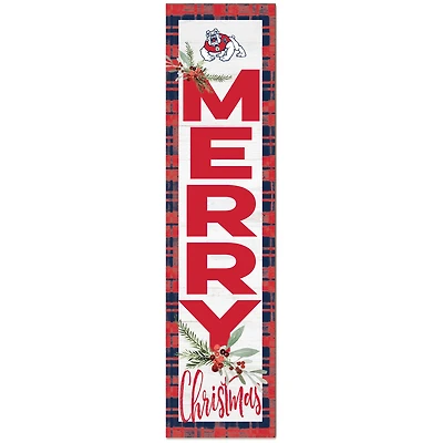 Fresno State Bulldogs 12'' x 48'' Outdoor Christmas Leaner