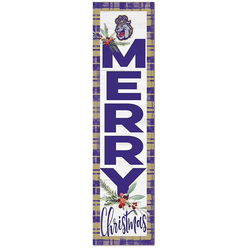 James Madison Dukes 12'' x 48'' Outdoor Christmas Leaner