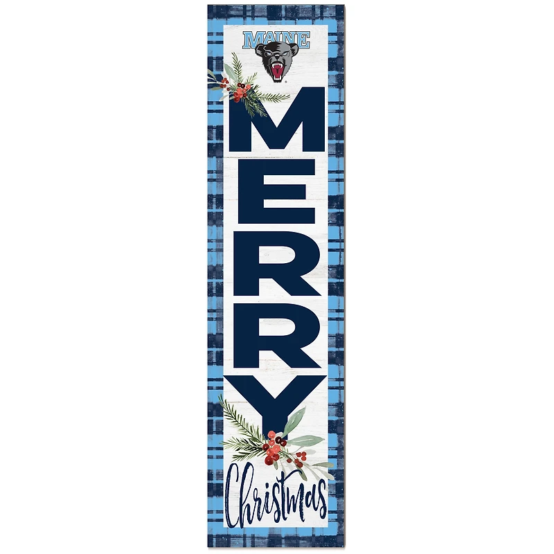 Maine Black Bears 12'' x 48'' Outdoor Christmas Leaner