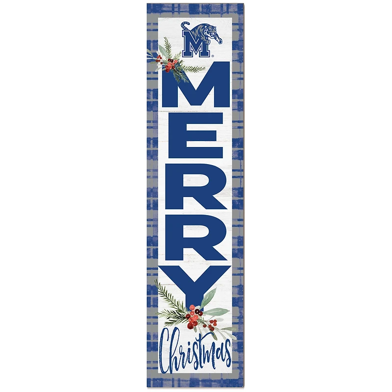 Memphis Tigers 12'' x 48'' Outdoor Christmas Leaner