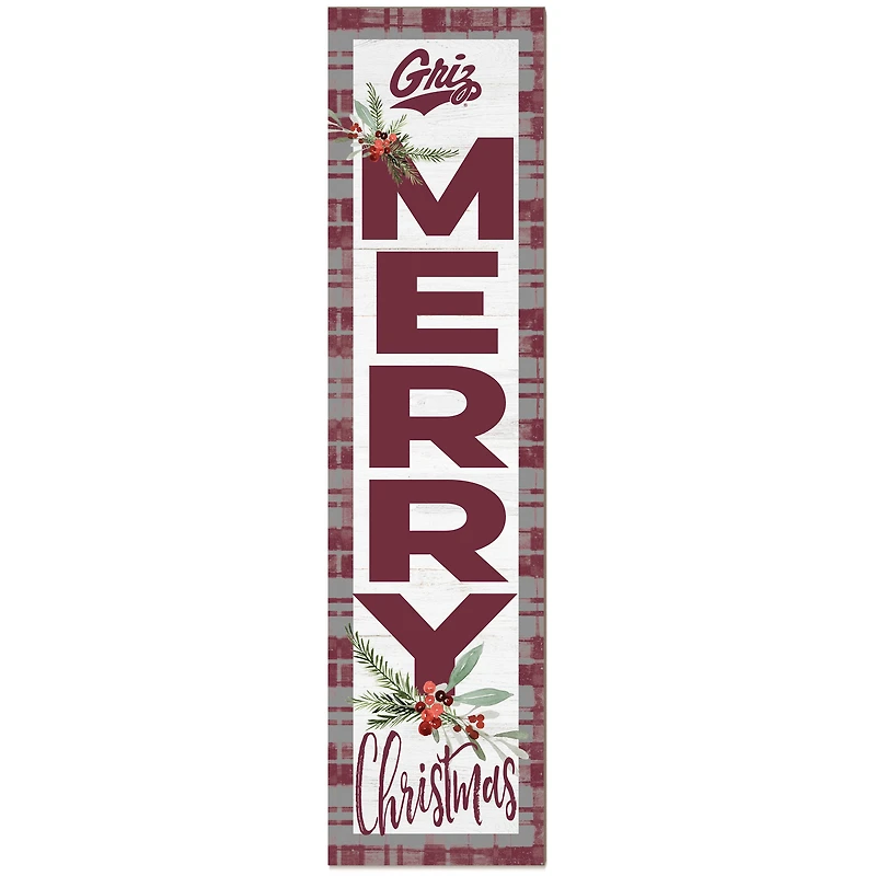 Montana Grizzlies 12'' x 48'' Outdoor Christmas Leaner