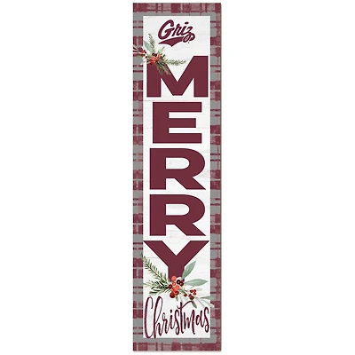 Montana Grizzlies 12'' x 48'' Outdoor Christmas Leaner